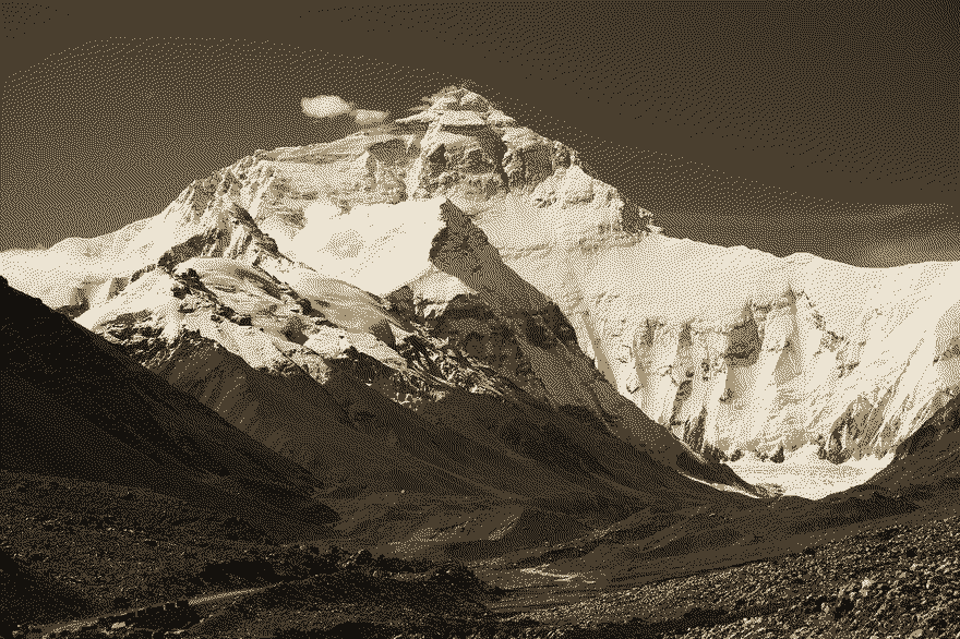 Everest North Face toward Base Camp Tibet