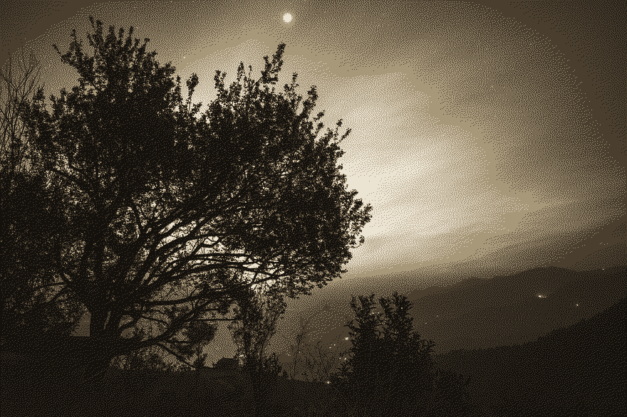 Moonrise in himalaya (Binsar)